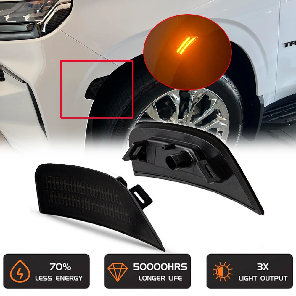 Replacement Front Fender LED Side Marker Reflector Light for Chevy Suburban Tahoe GMC Yukon XL Denali Cadillac Escalade ESV
Replacement Front Fender LED Side Marker Reflector Light for Chevy Suburban Tahoe GMC Yukon XL Denali Cadillac Escalade ESV