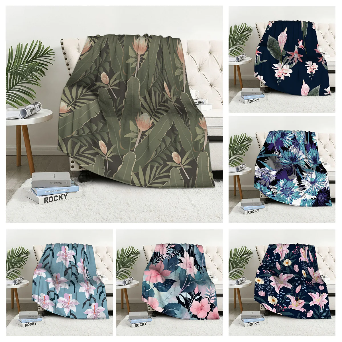 Home Decorative Plush Sofa Blanket Bedspread Bed Fluffy Soft Blanket Decorative Check Modern Abstract Tropical Plants
Home Decorative Plush Sofa Blanket Bedspread Bed Fluffy Soft Blanket Decorative Check Modern Abstract Tropical Plants