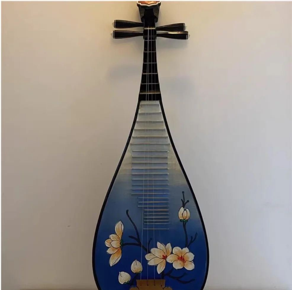 Pipa 88cm suitable for children Painted blue lotus pattern Chinese string instruments
Pipa 88cm suitable for children Painted blue lotus pattern Chinese string instruments
