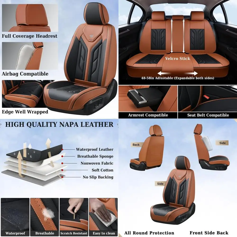 Seat Covers, Car Seat Covers Full Set, Leather Seat Covers for Cars, Automotive Seat Covers Car Seat Protector Car Accessories F
Seat Covers, Car Seat Covers Full Set, Leather Seat Covers for Cars, Automotive Seat Covers Car Seat Protector Car Accessories F