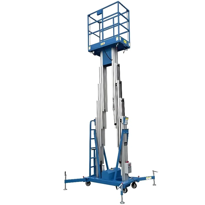 6-14m Electric Double Mast Aluminum Alloy Lift Platform Two Man Hydraulic Aerial Work Platform 300kg Capacity
6-14m Electric Double Mast Aluminum Alloy Lift Platform Two Man Hydraulic Aerial Work Platform 300kg Capacity