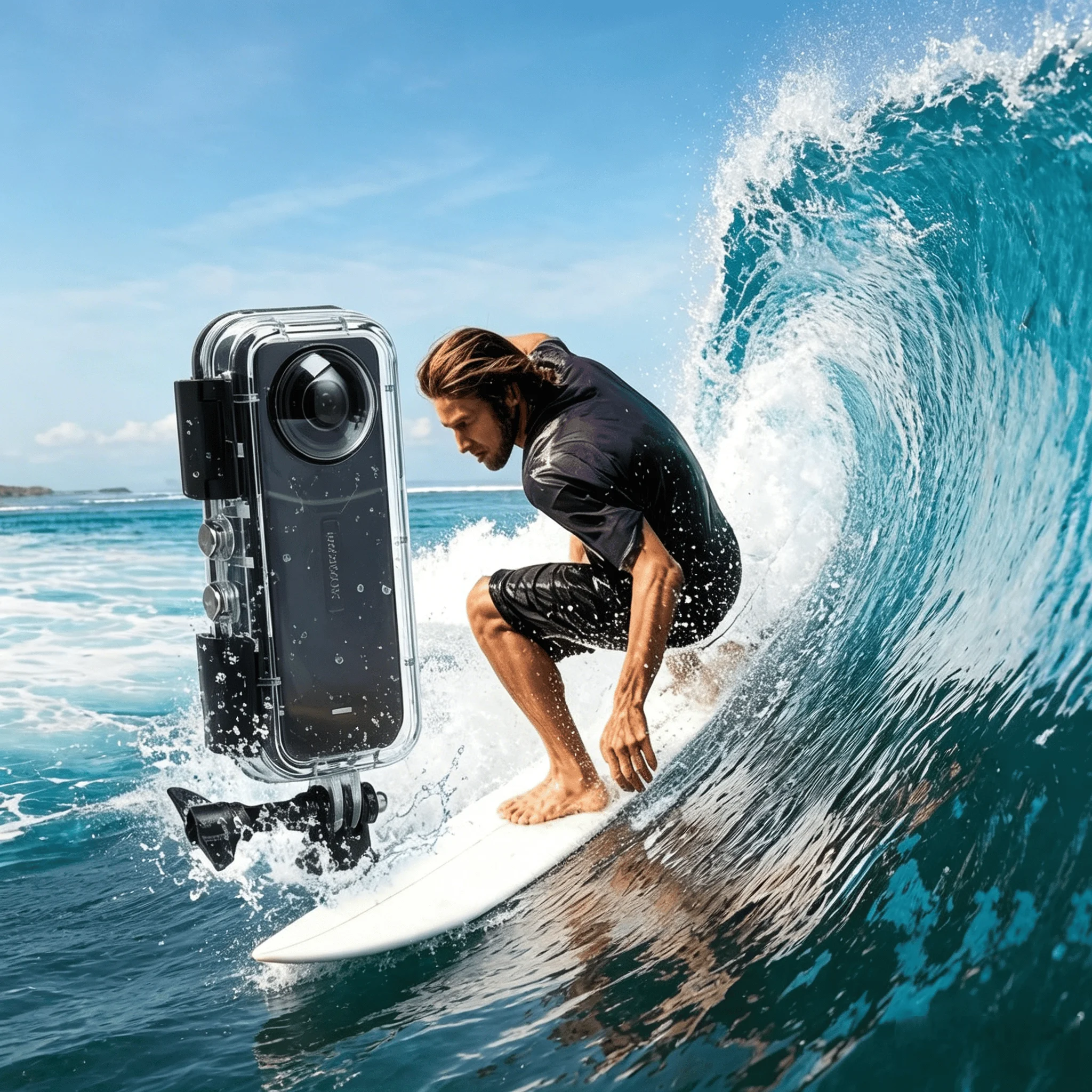 Koulele Underwater Waterproof Housing for Insta360 X5 | 60M Diving & Invisible 360° Glass Lens Accessory
Koulele Underwater Waterproof Housing for Insta360 X5 | 60M Diving & Invisible 360° Glass Lens Accessory