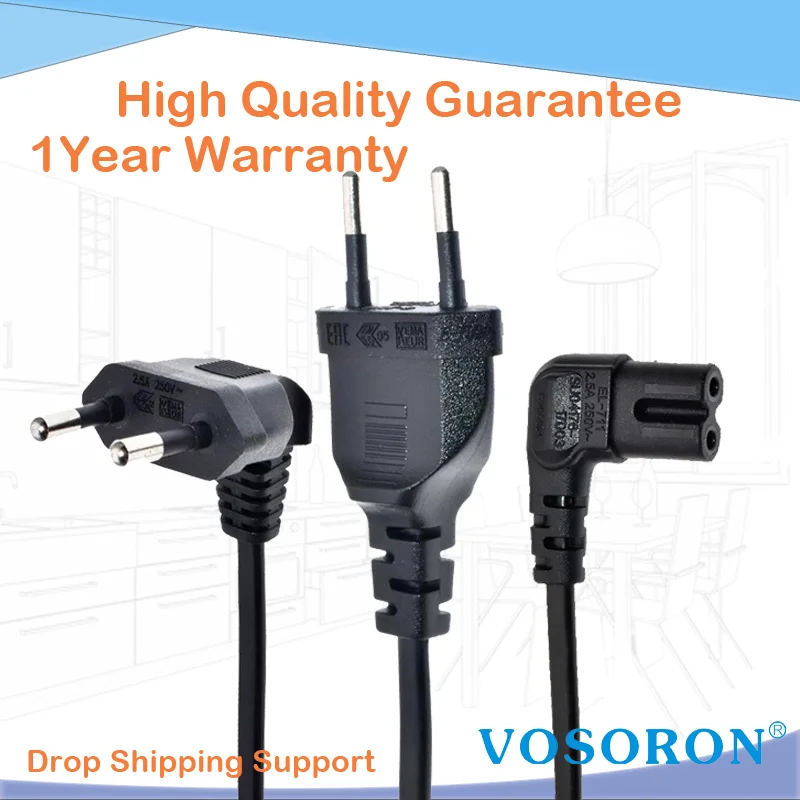 EU Schuko CEE7/16 to IEC320 C7 Angle Converter Angle Extension Cable for Samsung Philips Sony LED TV Figure8 AC Power Cord 1m~5m
EU Schuko CEE7/16 to IEC320 C7 Angle Converter Angle Extension Cable for Samsung Philips Sony LED TV Figure8 AC Power Cord 1m~5m