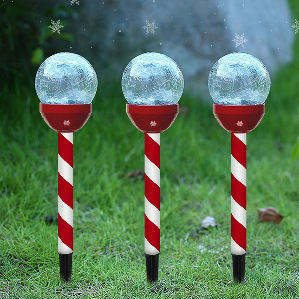 3Pcs Solar Path Lights Cracked Glass Waterproof LED Landscape Lighting Ground Spike for Garden Patio Walkway Yard 
3Pcs Solar Path Lights Cracked Glass Waterproof LED Landscape Lighting Ground Spike for Garden Patio Walkway Yard
