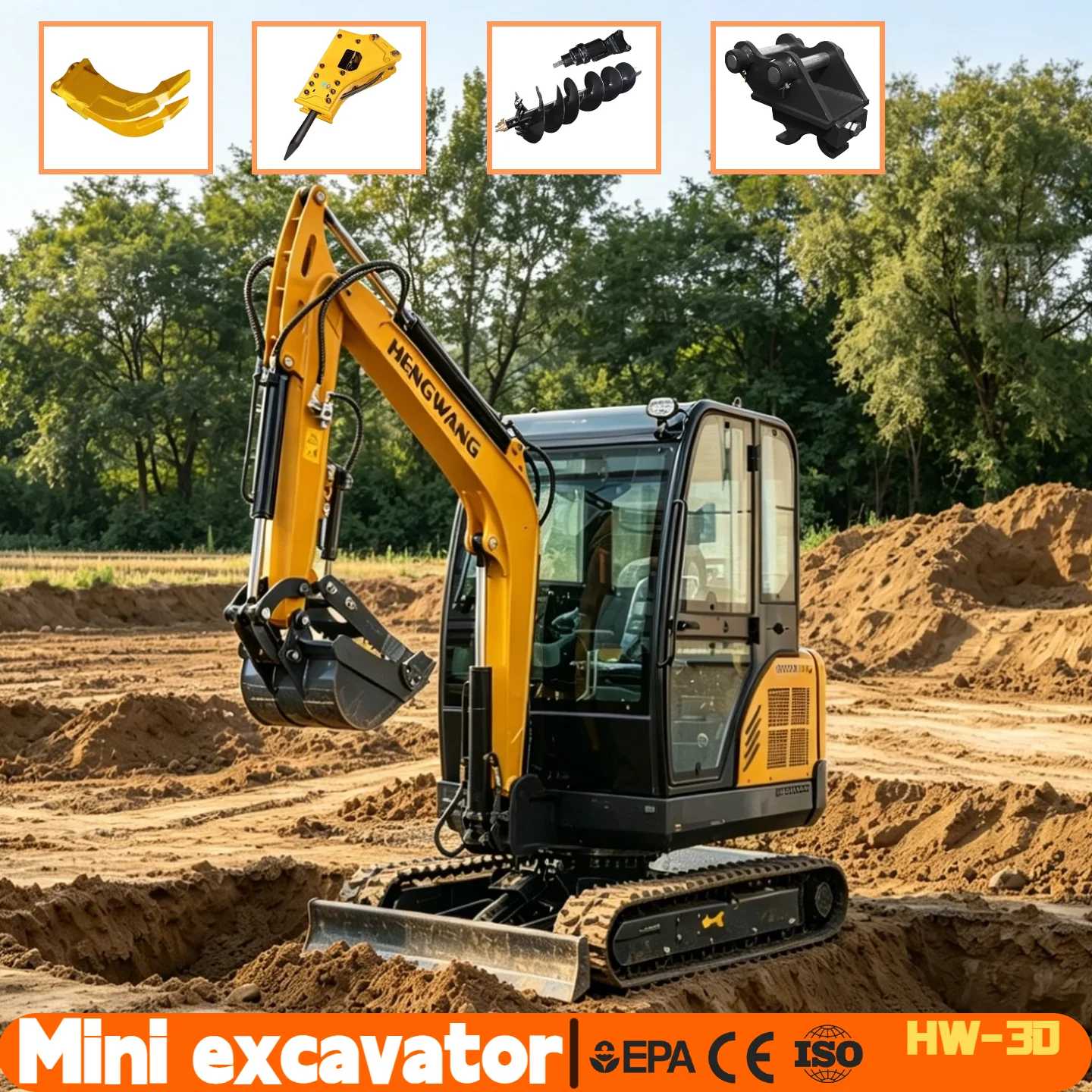Mini Excavator 3.0 Ton Digger EPA/CE Euro Crawler Excavator For Home Diesel Agricultural Tractor Diggers China Sale Customized
Mini Excavator 3.0 Ton Digger EPA/CE Euro Crawler Excavator For Home Diesel Agricultural Tractor Diggers China Sale Customized