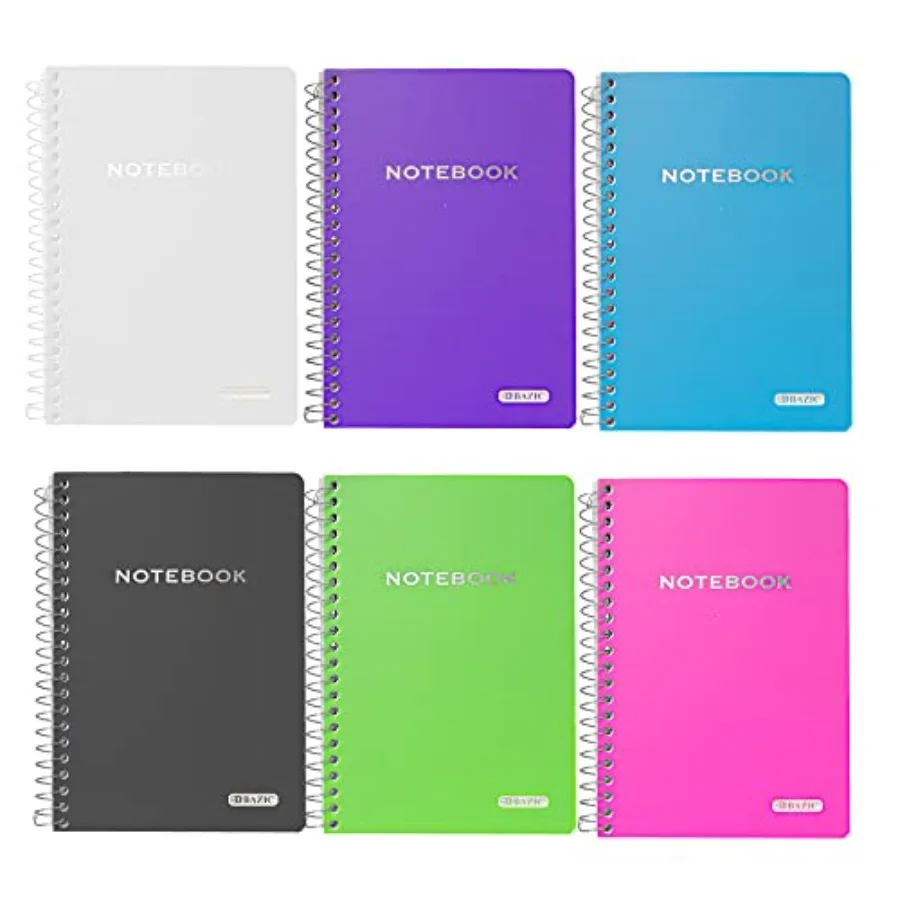 Spiral Notebook, Composition Book, 5" x 7" Poly Cover Spiral Notebook, College Ruled 100 Sheet Notebook for School, Office, and
Spiral Notebook, Composition Book, 5" x 7" Poly Cover Spiral Notebook, College Ruled 100 Sheet Notebook for School, Office, and
