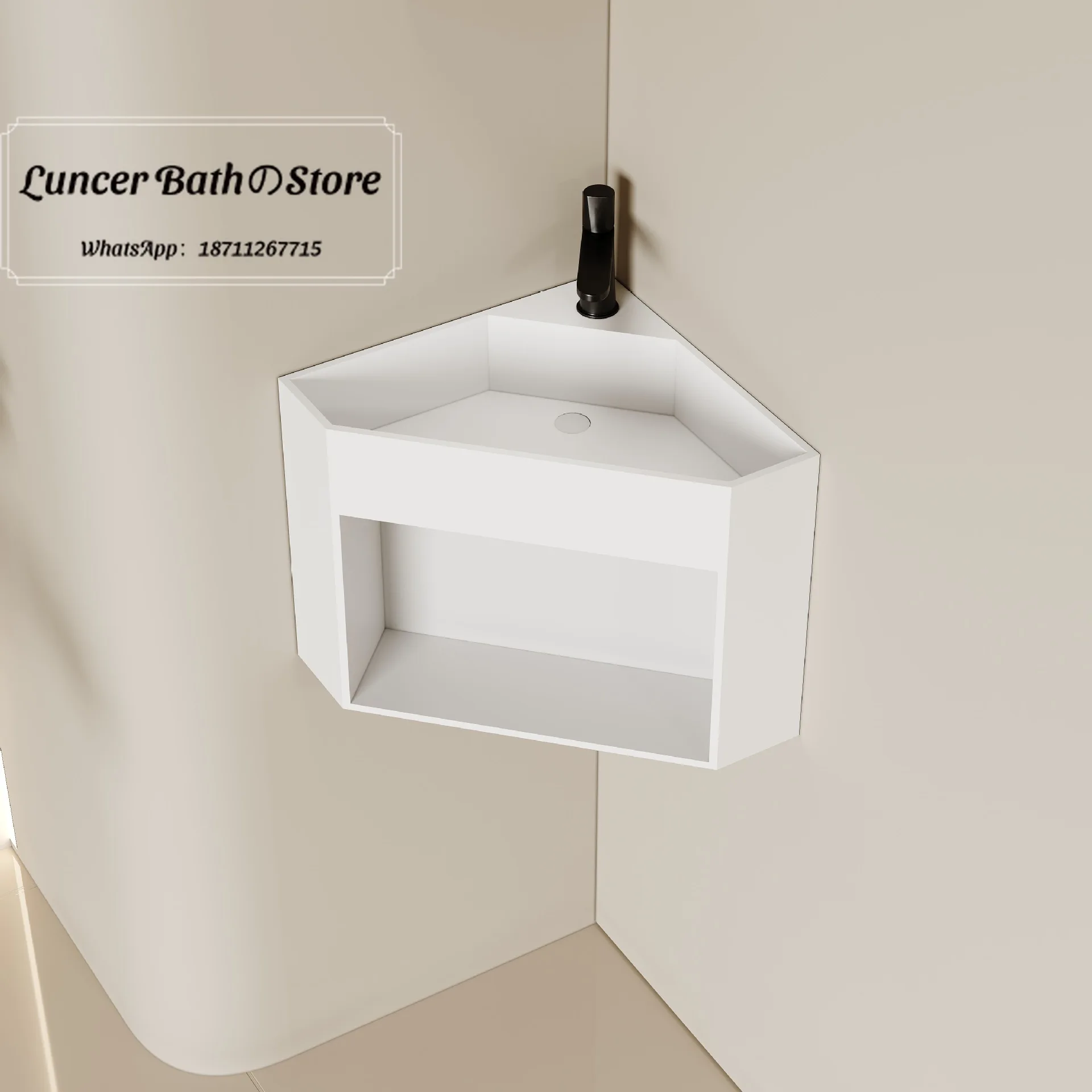 Compact-sized corner integrated triangular basin storage artificial stone washbasin for home and guesthouse accommodation
Compact-sized corner integrated triangular basin storage artificial stone washbasin for home and guesthouse accommodation