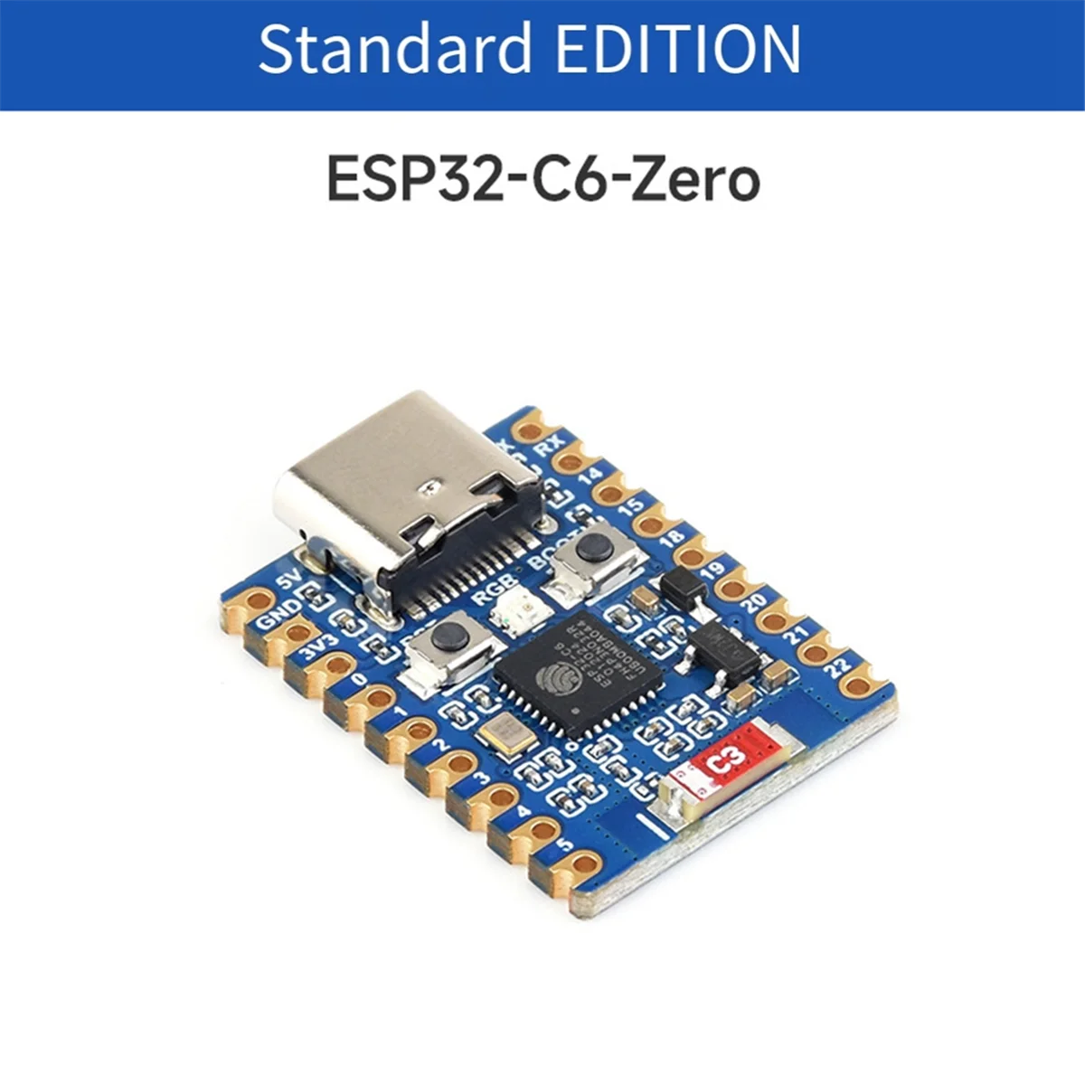 BZJ-mESP32 C6 Zero Макетная плата WiFi 6 Мини-модуль ESP32 Двойной процессор поддерживает 2,4 ГГц WiFi Bluetooth LE
BZJ-mESP32 C6 Zero Макетная плата WiFi 6 Мини-модуль ESP32 Двойной процессор поддерживает 2,4 ГГц WiFi Bluetooth LE