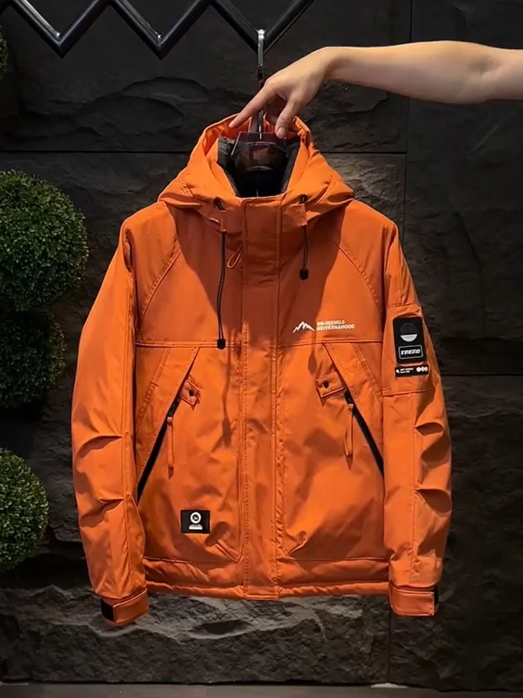 Мужская зимняя утепленная куртка с капюшоном для активного отдыха, модная теплая куртка-пальто приталенного кроя, повседневная, на молнии, цветная
Мужская зимняя утепленная куртка с капюшоном для активного отдыха, модная теплая куртка-пальто приталенного кроя, повседневная, на молнии, цветная