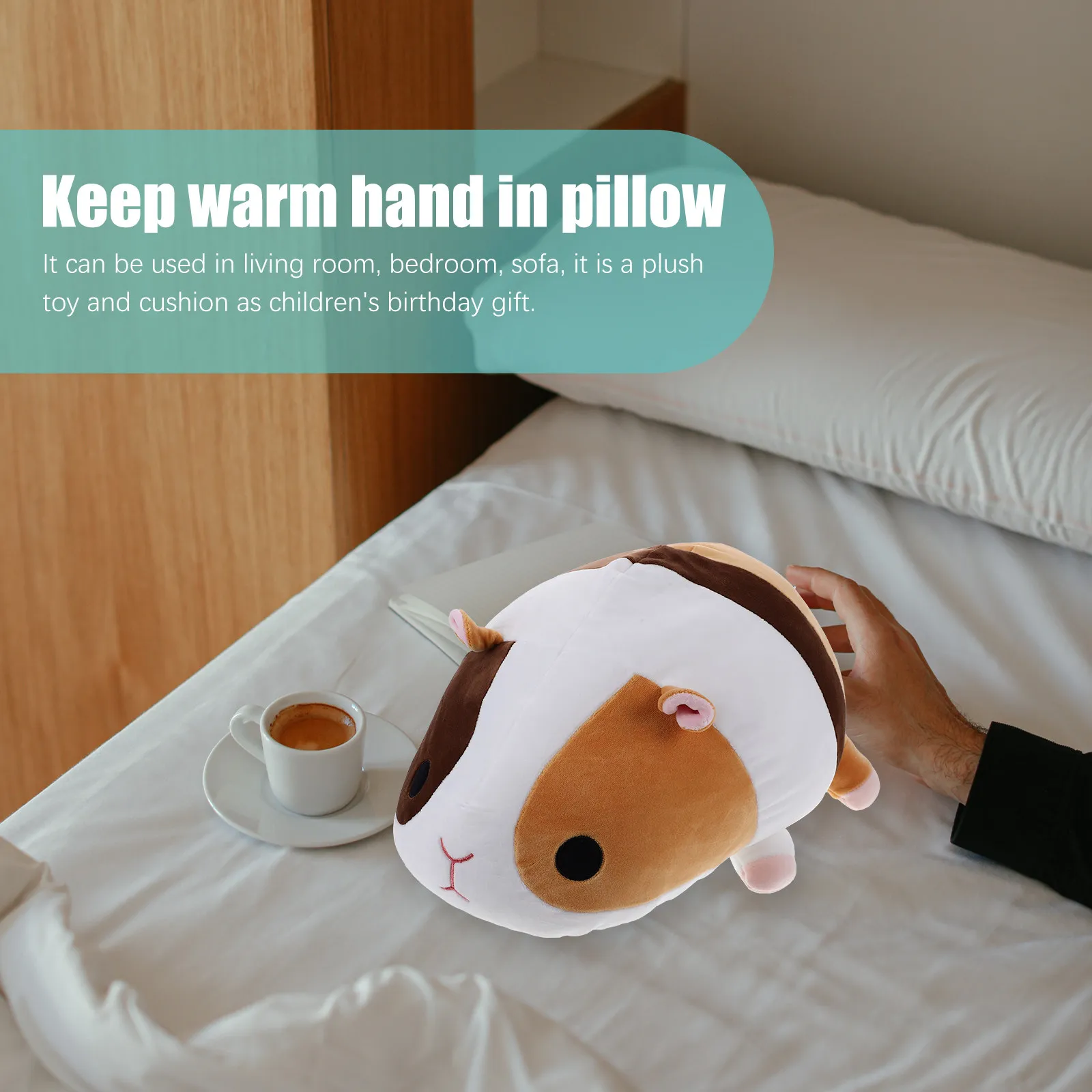 Подушка-обнимашка в виде морской свинки, мягкая игрушка для кровати и дивана, реалистичная, милая, праздничный подарок для создания теплой атмосферы дома
Подушка-обнимашка в виде морской свинки, мягкая игрушка для кровати и дивана, реалистичная, милая, праздничный подарок для создания теплой атмосферы дома