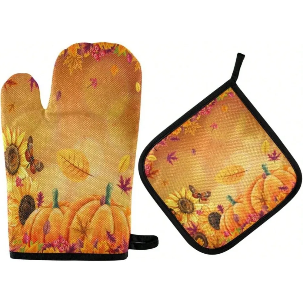 Pumpkin Fall Thanksgiving Oven Mitts And Pot Holders Set Autumn Sunflower Kitchen Oven Gloves Hot Pads Heat Resistant Handling Cooking Cookware Bakeware BBQ
Pumpkin Fall Thanksgiving Oven Mitts And Pot Holders Set Autumn Sunflower Kitchen Oven Gloves Hot Pads Heat Resistant Handling Cooking Cookware Bakeware BBQ