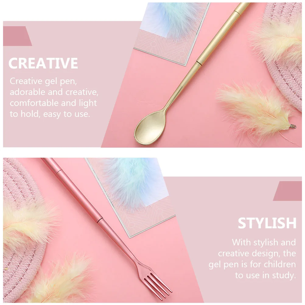 12Pcs Diamond Tableware Designed Gel Pens Creative Fork Spoon Shape Smooth Writing Students Office Supplies Water Resistant
12Pcs Diamond Tableware Designed Gel Pens Creative Fork Spoon Shape Smooth Writing Students Office Supplies Water Resistant