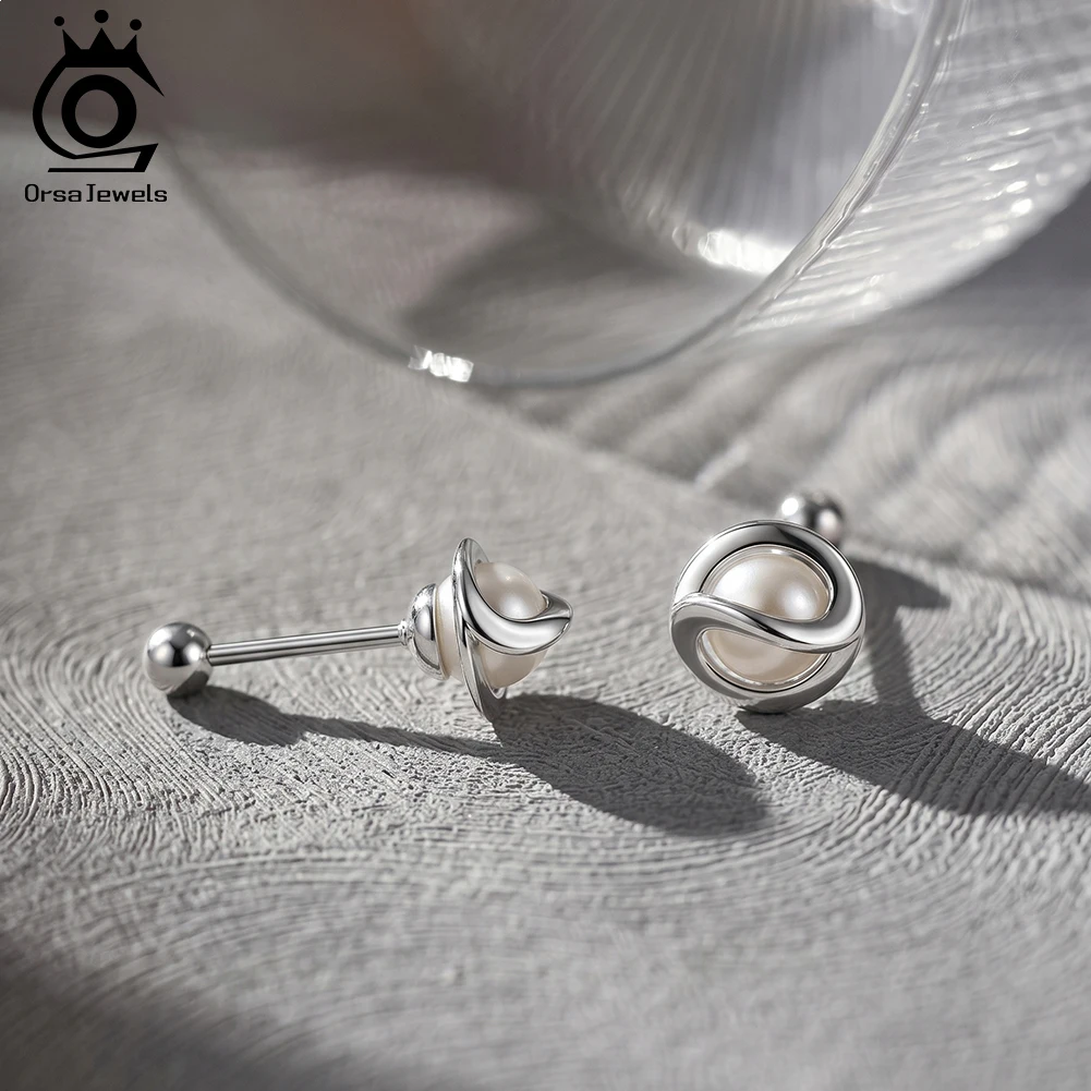 ORSA JEWELS 925 Sterling Silver Pearl Mini Small Stud Earrings for Women Chic Minimalist Office Korean Daily Jewelry GPE136
ORSA JEWELS 925 Sterling Silver Pearl Mini Small Stud Earrings for Women Chic Minimalist Office Korean Daily Jewelry GPE136