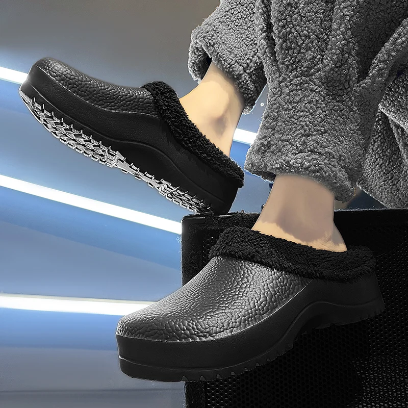Winter Cotton Slippers Men's New Home Warm Slippers Hot Selling Autumn Outdoor Work Waterproof Anti Slip Sandals Large Size
Winter Cotton Slippers Men's New Home Warm Slippers Hot Selling Autumn Outdoor Work Waterproof Anti Slip Sandals Large Size