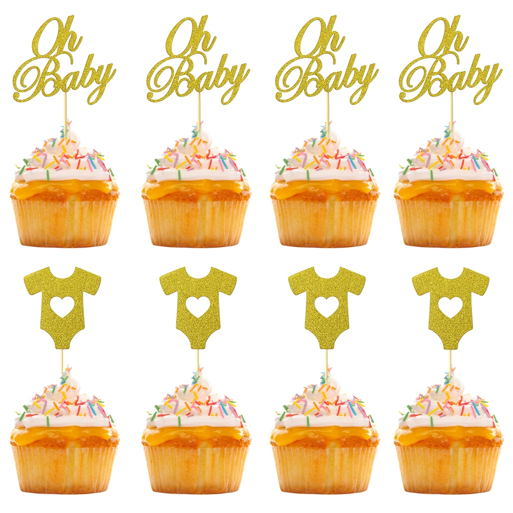 18pcs Glitter Paper Cupcake Toppers Oh Baby Cake Topper 1st Birthday Cake Decor oh Baby Girl Boy Baby Shower Party Cake Supplies
18pcs Glitter Paper Cupcake Toppers Oh Baby Cake Topper 1st Birthday Cake Decor oh Baby Girl Boy Baby Shower Party Cake Supplies