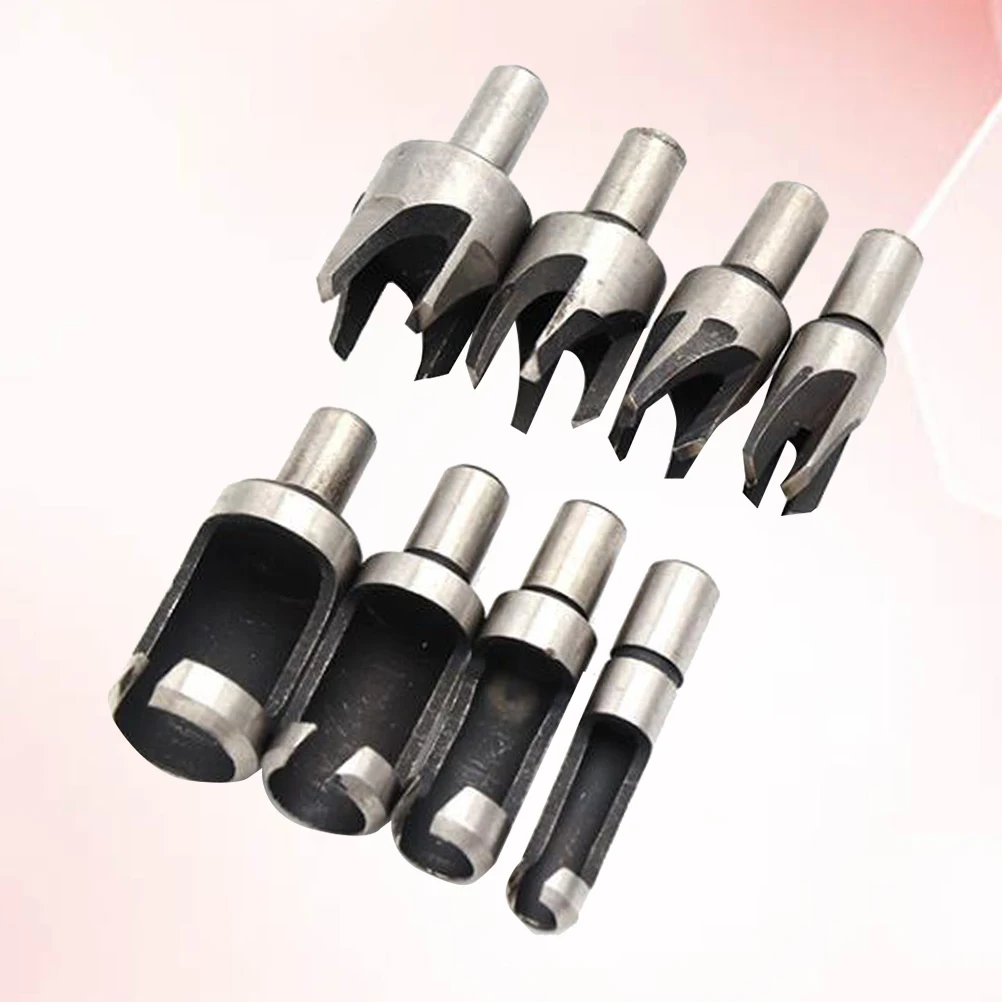 8Pcs Wood Plug Cutters Carbon Steel Hardened Tapered Countersink Hole Maker Drill Bits Set for Bench and Electric Hand Drills
8Pcs Wood Plug Cutters Carbon Steel Hardened Tapered Countersink Hole Maker Drill Bits Set for Bench and Electric Hand Drills