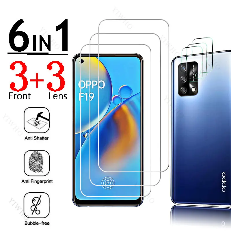 6in1 Full Cover Glass for Oppo F19 Fingerprint Unlock for Oppo F 19 CHP2219 6.43" Screen Protectors Protective Steel Camera Lens
6in1 Full Cover Glass for Oppo F19 Fingerprint Unlock for Oppo F 19 CHP2219 6.43" Screen Protectors Protective Steel Camera Lens