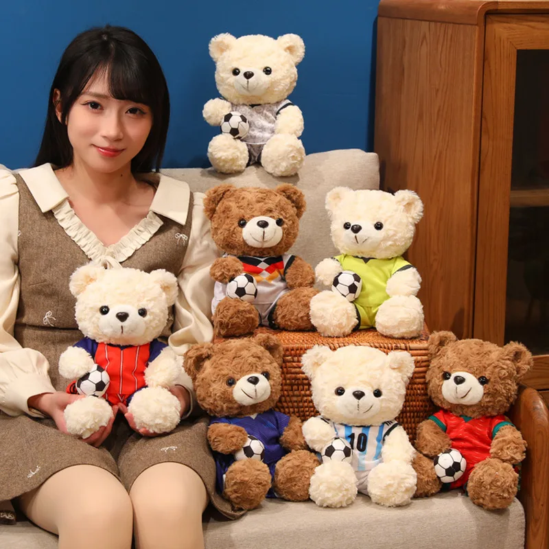 National team Cubs Doll Competition Gift 16/23cm Football Cub Plush Toy Soccer Match Commemorative Mascot Bear Plush Doll
National team Cubs Doll Competition Gift 16/23cm Football Cub Plush Toy Soccer Match Commemorative Mascot Bear Plush Doll