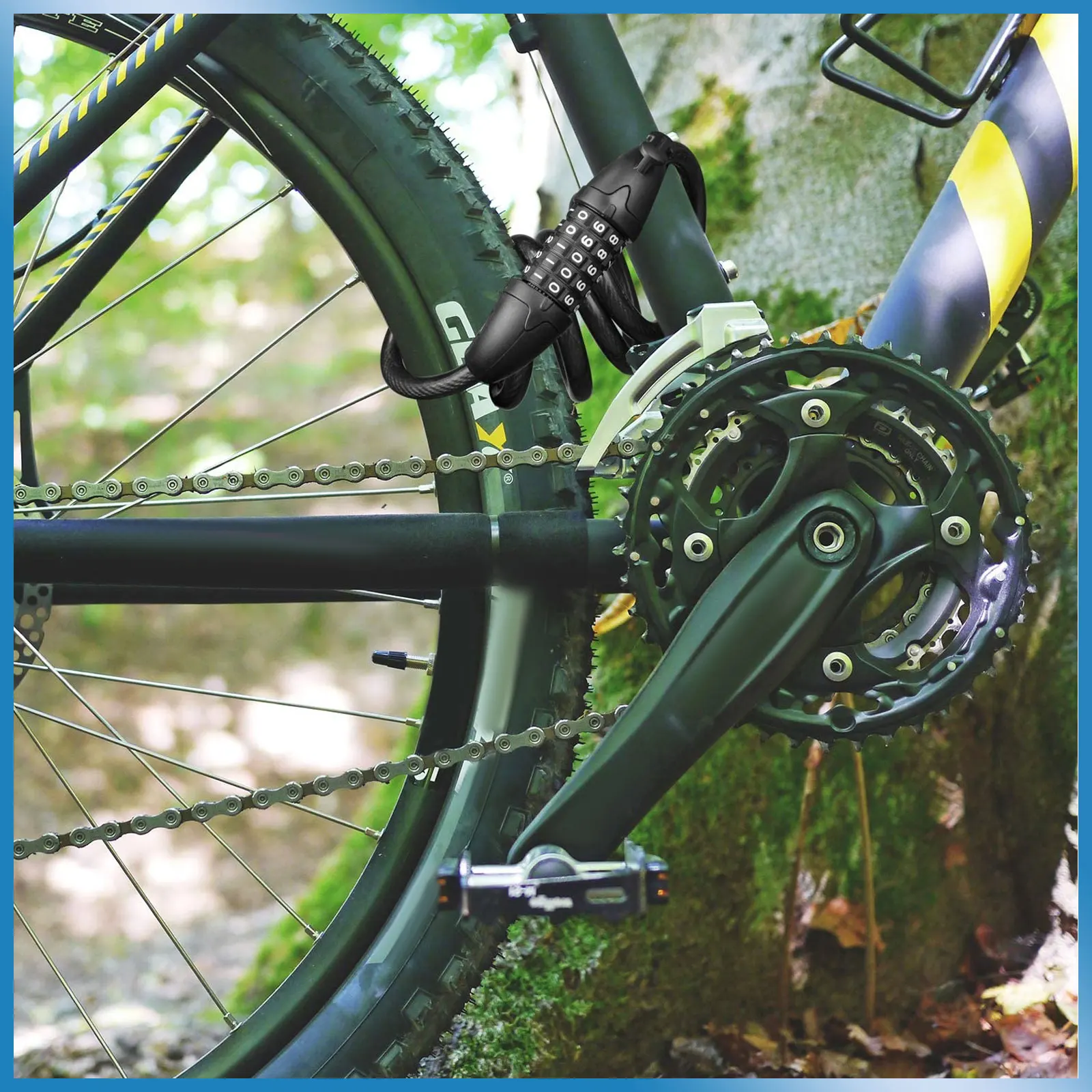 Cable Lock 5-Code Password 100000 Combinations Anti Theft Durable Protective Coating Long Cable for Bike Security Bike Supplies
Cable Lock 5-Code Password 100000 Combinations Anti Theft Durable Protective Coating Long Cable for Bike Security Bike Supplies