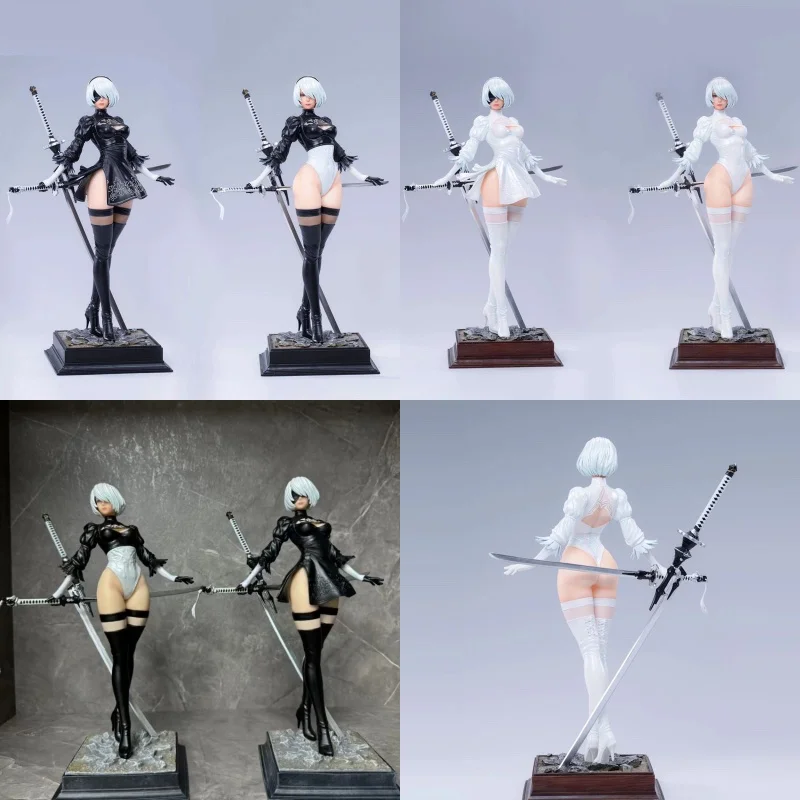 Коллекционная статуэтка NieR Automata 2B: Аниме-девушка, GK-фигурка с двумя сменными головами, в боевом костюме с высоким разрезом, настольное украшение
Коллекционная статуэтка NieR Automata 2B: Аниме-девушка, GK-фигурка с двумя сменными головами, в боевом костюме с высоким разрезом, настольное украшение