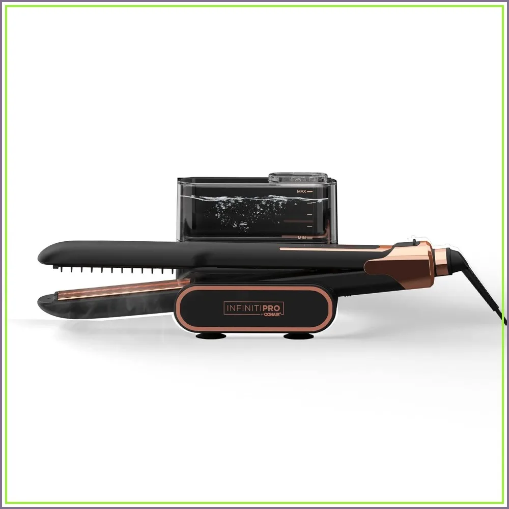 1.5 Inch Steam Therapy Flat Iron Hair Straightener, Titanium Plates, 5 Heat Settings Up to 430°F
1.5 Inch Steam Therapy Flat Iron Hair Straightener, Titanium Plates, 5 Heat Settings Up to 430°F