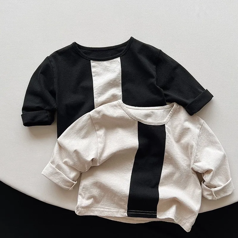 Children Long Sleeve T-shirt Cotton Tops Spring Autumn New Baby Casual Loose Tees Boys Girls Patchwork Versatile Bottoming Shirt
Children Long Sleeve T-shirt Cotton Tops Spring Autumn New Baby Casual Loose Tees Boys Girls Patchwork Versatile Bottoming Shirt