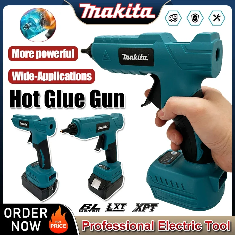 Беспроводной электрический ручной пистолет для горячего клея Makita, инструмент для ремонта «сделай сам», термоплавкий сварочный пистолет, противоожоговая насадка для аккумулятора 20 В
Беспроводной электрический ручной пистолет для горячего клея Makita, инструмент для ремонта «сделай сам», термоплавкий сварочный пистолет, противоожоговая насадка для аккумулятора 20 В