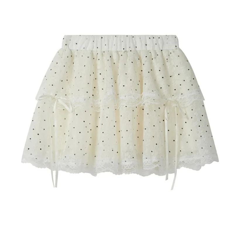 2025 Sweet Lace Short Skirt Y2k Elastic Waist Mini Skirts Women's Summer New Style Cake Skirt Polka Dot Half Skirt
2025 Sweet Lace Short Skirt Y2k Elastic Waist Mini Skirts Women's Summer New Style Cake Skirt Polka Dot Half Skirt