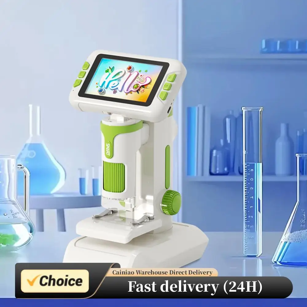 Детский микроскоп, цифровой микроскоп с 4-дюймовым экраном, портативный микроскоп, образовательные науки, подарки на день рождения для девочек и мальчиков
Детский микроскоп, цифровой микроскоп с 4-дюймовым экраном, портативный микроскоп, образовательные науки, подарки на день рождения для девочек и мальчиков