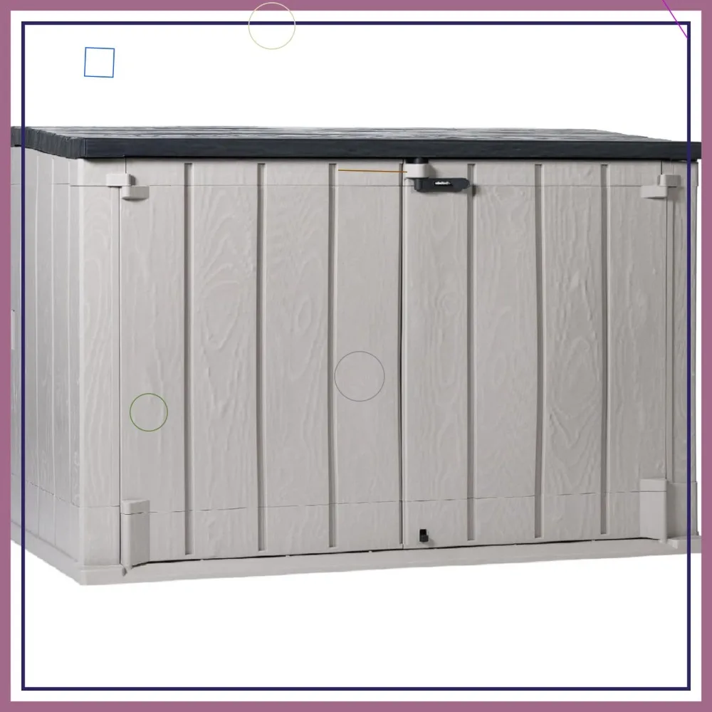 Большой уличный сарай-шкаф для мусорных баков, садовых инструментов и садовой техники — всепогодный, прочный и с легким доступом
Большой уличный сарай-шкаф для мусорных баков, садовых инструментов и садовой техники — всепогодный, прочный и с легким доступом