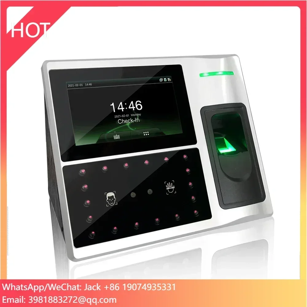 Palm Recognition Machine Face Verification Time Attendance System with Payroll System Software
Palm Recognition Machine Face Verification Time Attendance System with Payroll System Software
