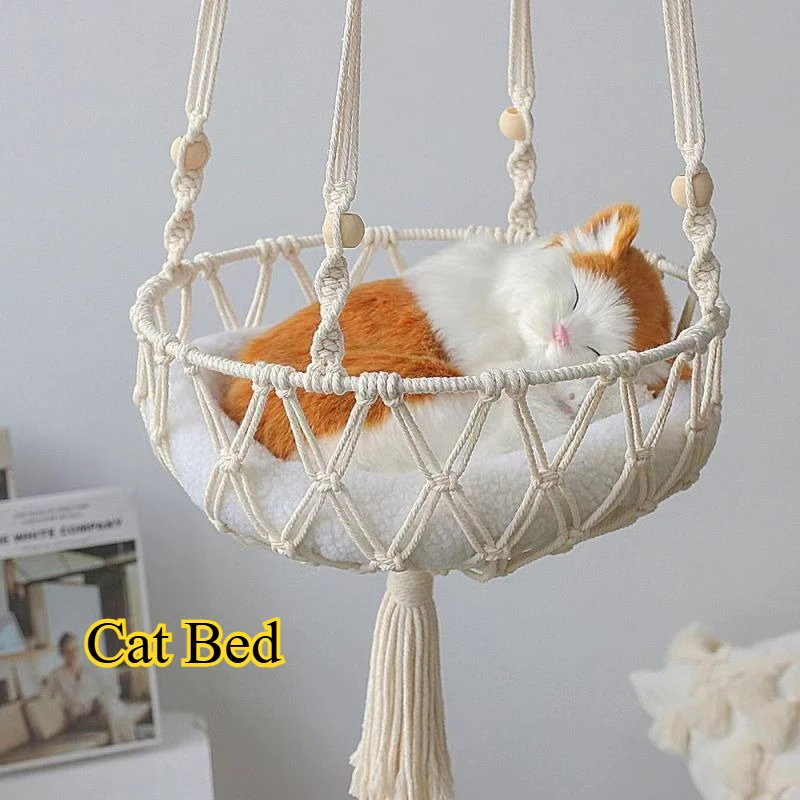 Four Seasons Mesh Cat Bed | Semi-Enclosed Hand-Woven Cotton Rope Cat Nest Cozy Indoor Sleep & Decor for Cats
Four Seasons Mesh Cat Bed | Semi-Enclosed Hand-Woven Cotton Rope Cat Nest Cozy Indoor Sleep & Decor for Cats