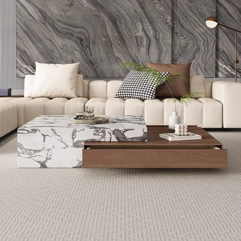 Nordic Living Room Coffee Table Modern Slab Top Exquisite Glamour Drawers Delicacy Quality Mesa De Centro Sala Home Furniture
Nordic Living Room Coffee Table Modern Slab Top Exquisite Glamour Drawers Delicacy Quality Mesa De Centro Sala Home Furniture
