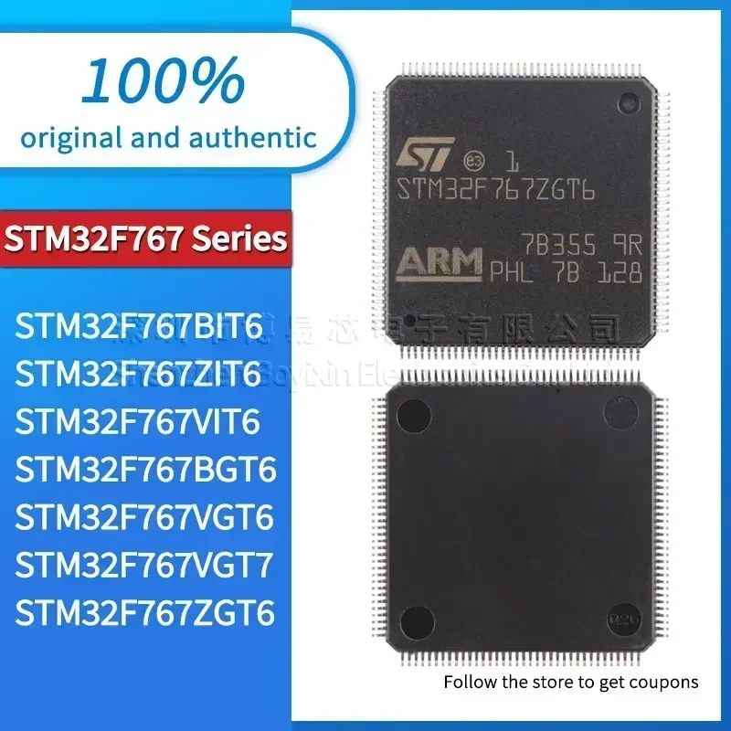 STM32F767VIT6 STM32F767ZGT6 STM32F767VGT7 STM32F767ZIT6 STM32F767VGT6 STM32F767BGT6 STM32F767BIT6 Black plastic shell
STM32F767VIT6 STM32F767ZGT6 STM32F767VGT7 STM32F767ZIT6 STM32F767VGT6 STM32F767BGT6 STM32F767BIT6 Black plastic shell
