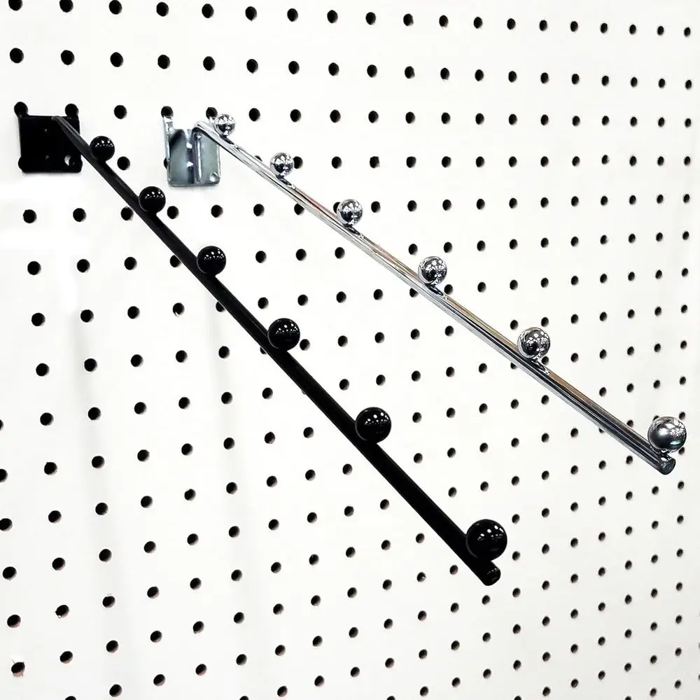 14 L Pegboard 6 Ball Water Hook, Black - 10 Pack
14 L Pegboard 6 Ball Water Hook, Black - 10 Pack