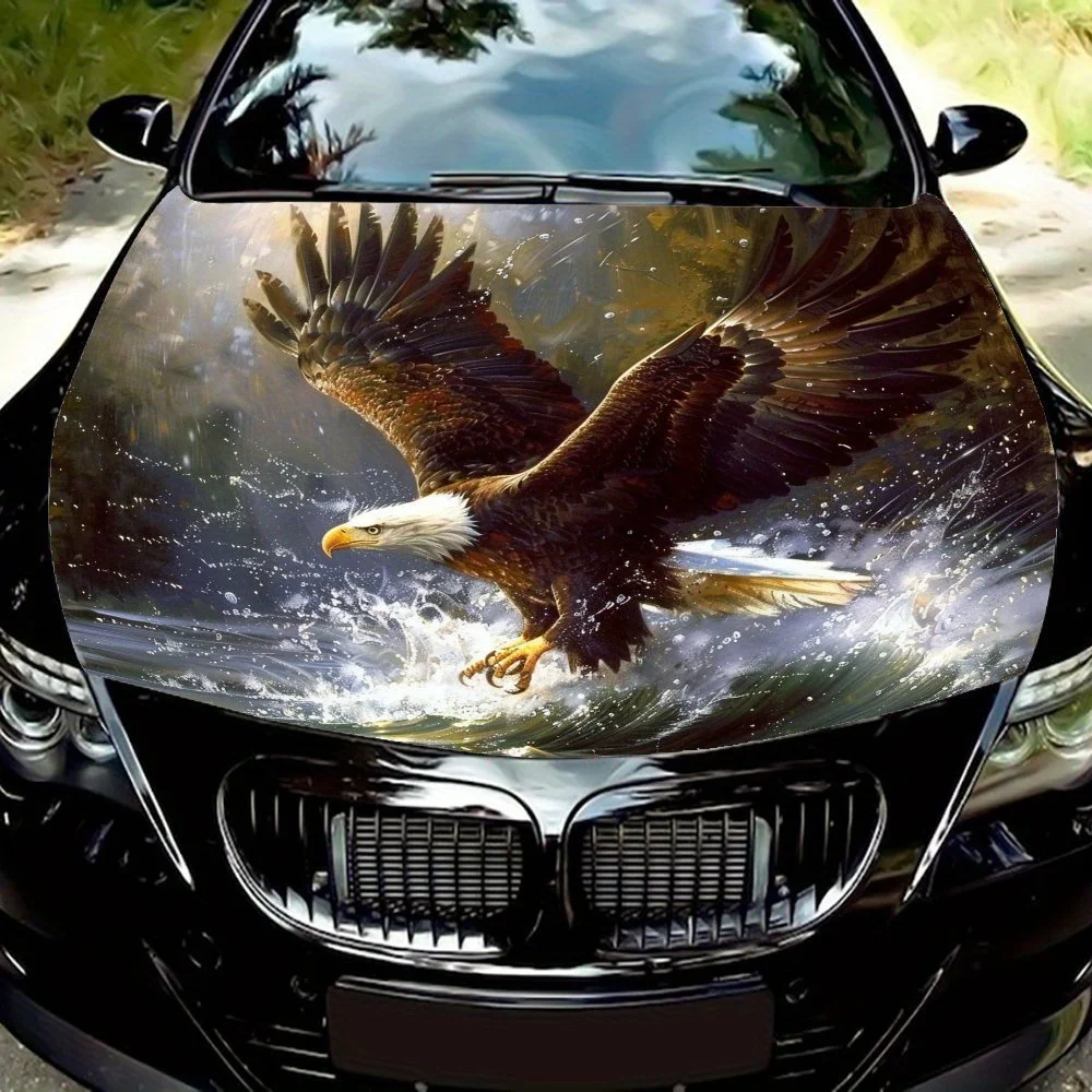 Eagle Hits Water Car Hood Wrap - PVC Decal Sticker For Trucks, Bonnets & Cars, Universal Fit, Stylish Graphic Design, Vehicle De
Eagle Hits Water Car Hood Wrap - PVC Decal Sticker For Trucks, Bonnets & Cars, Universal Fit, Stylish Graphic Design, Vehicle De