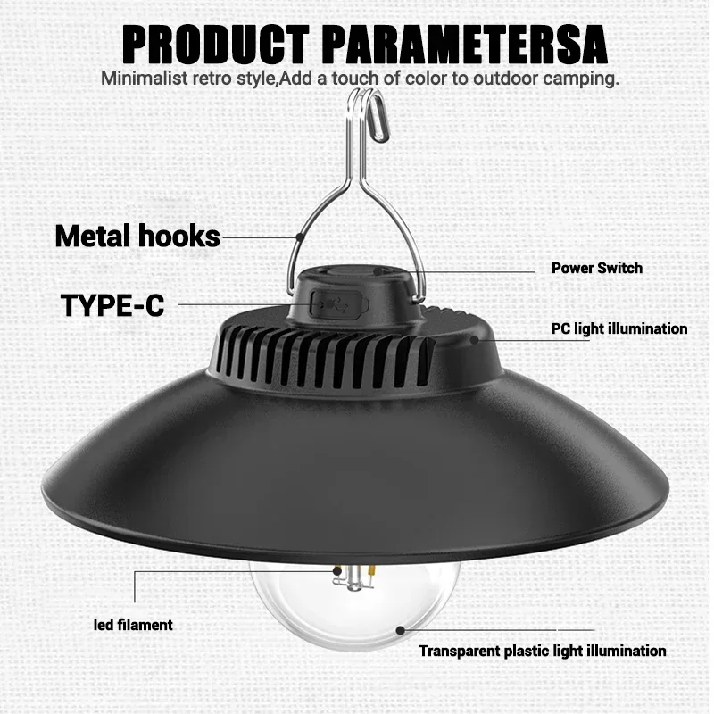 USB Rechargeable LED Camping Lights 2 Modes Outdoor Waterproof Hanging Tent Lanterns Emergency Lights For Fishing Barbecue
USB Rechargeable LED Camping Lights 2 Modes Outdoor Waterproof Hanging Tent Lanterns Emergency Lights For Fishing Barbecue