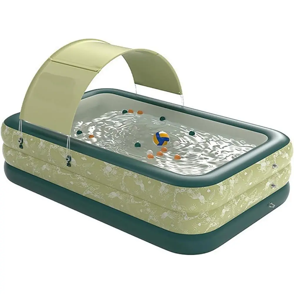 Portable Above Ground Inflatable Swimming Pool with Sunshade for Family Summer Fun in the Garden
Portable Above Ground Inflatable Swimming Pool with Sunshade for Family Summer Fun in the Garden