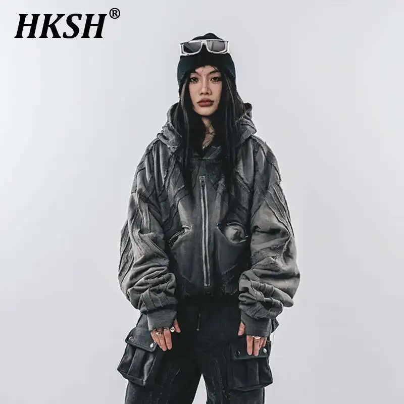 Свитшот HKSH женский с оригинальным геометрическим рисунком, худи ассиметричного кроя в винтажном стиле, украшение в стиле панк, на осень-зиму HK2834
Свитшот HKSH женский с оригинальным геометрическим рисунком, худи ассиметричного кроя в винтажном стиле, украшение в стиле панк, на осень-зиму HK2834