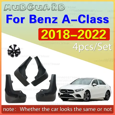 Car Mudflaps For Mercedes Benz A-Class Sport Saloon W177 A180 A200 A220 A250 2018-2022 Mudguard Fender Mud Flap Guard Splash