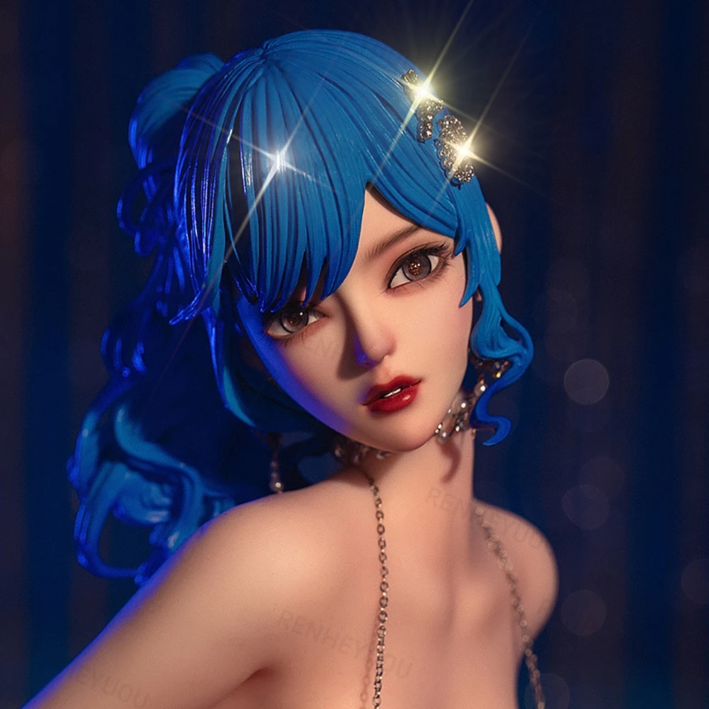1/6 silicone figurine with blue hair and movable joint movements, doll clothes, gift collection
1/6 silicone figurine with blue hair and movable joint movements, doll clothes, gift collection
