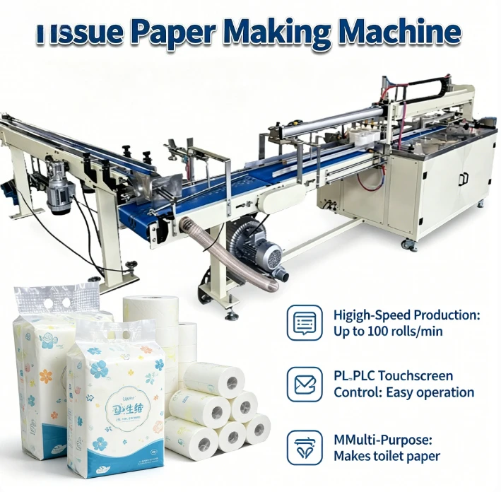 Customized Full Automatic Toilet Tissue Paper Making Machine Complete Set Production Line Toilet Roll Making Machine
Customized Full Automatic Toilet Tissue Paper Making Machine Complete Set Production Line Toilet Roll Making Machine