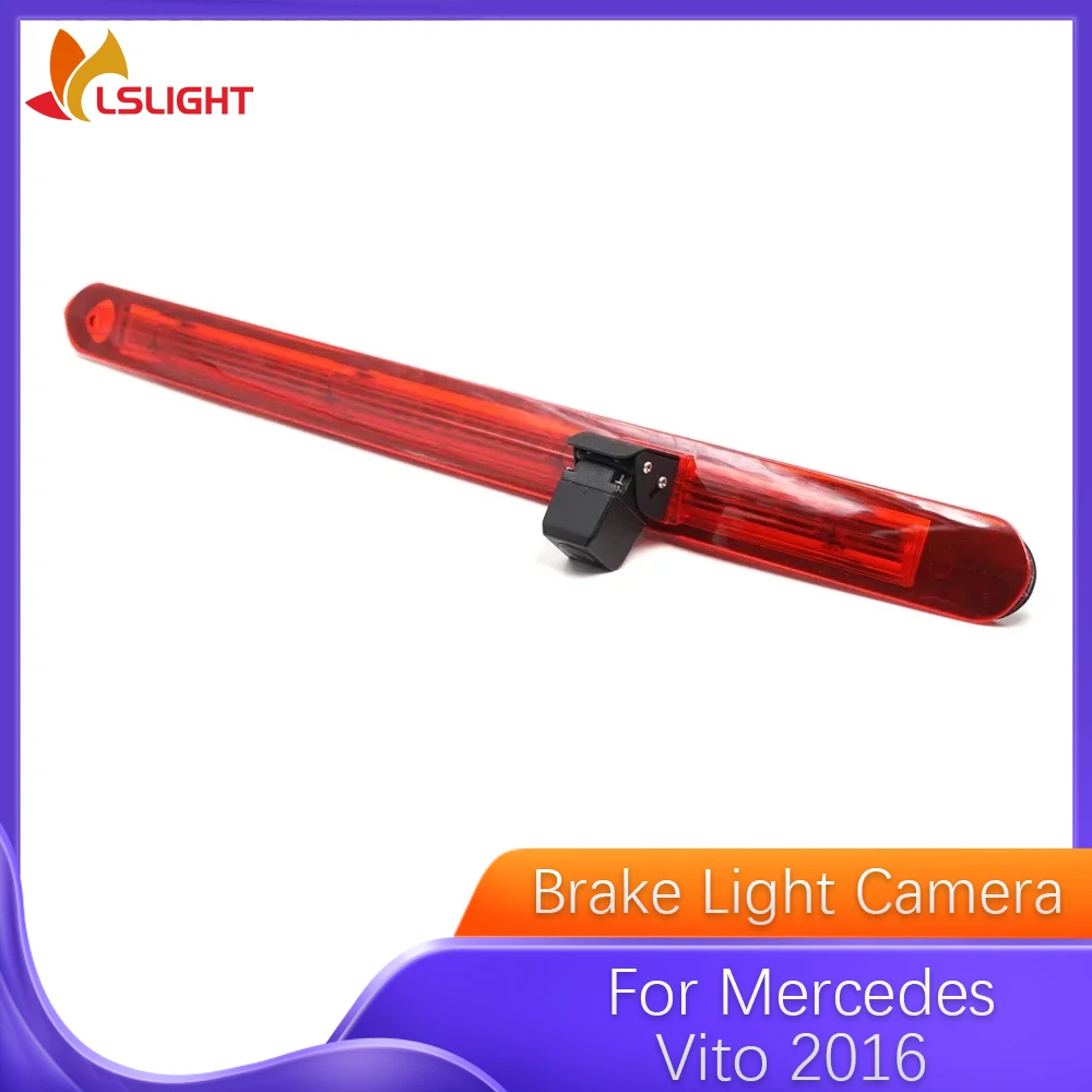 Car Brake Light Backup Camera For Mercedes Benz Vito Van 2016 With 7 Inch Rearview Mirror Monitor Auto Electronics Accessories