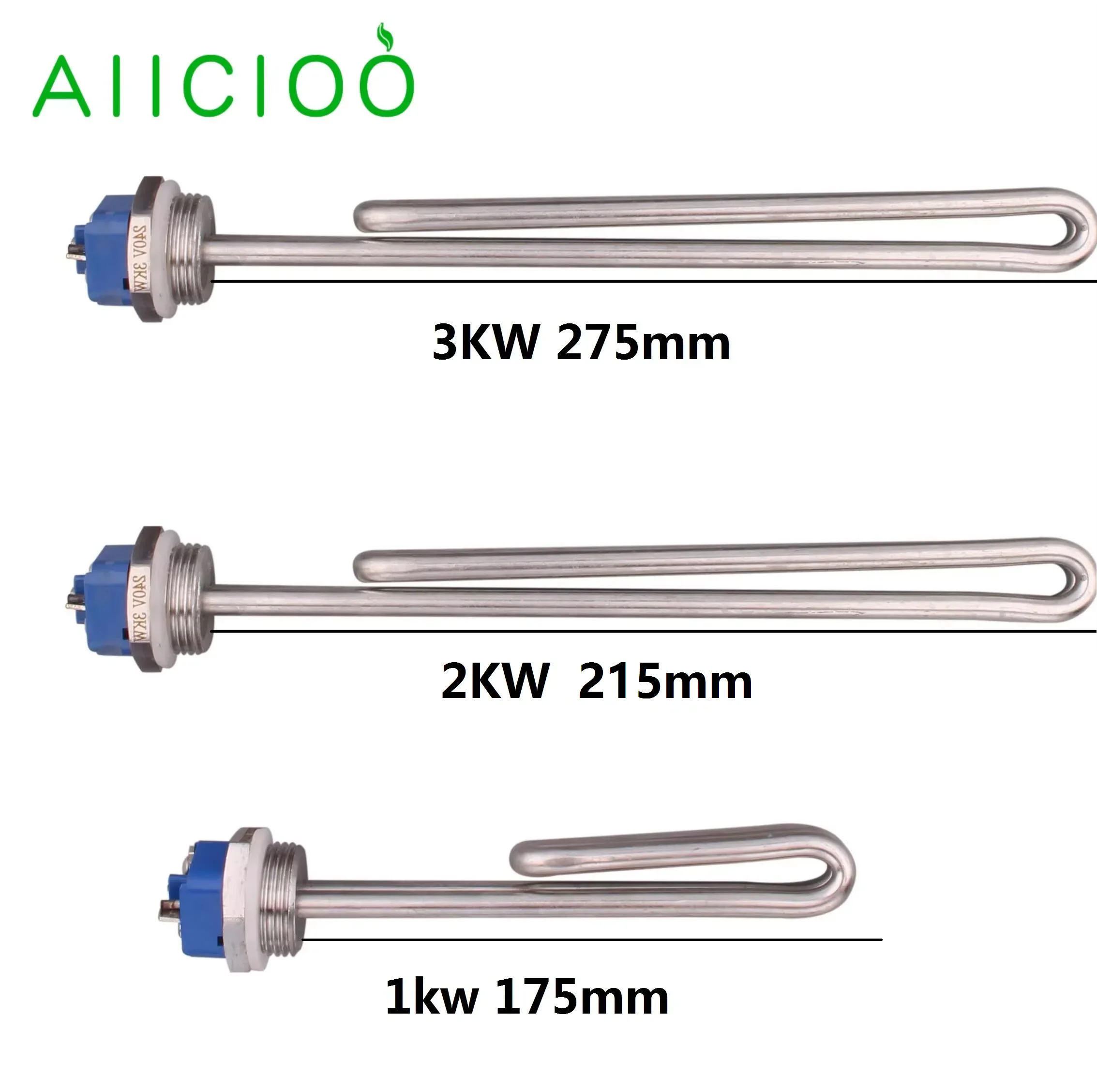 AIICIOO Water Heater 240v Tubular Electric Heating Element 1"BSP Immersion Heater 1kw/2kw/3kw SUS304
AIICIOO Water Heater 240v Tubular Electric Heating Element 1"BSP Immersion Heater 1kw/2kw/3kw SUS304