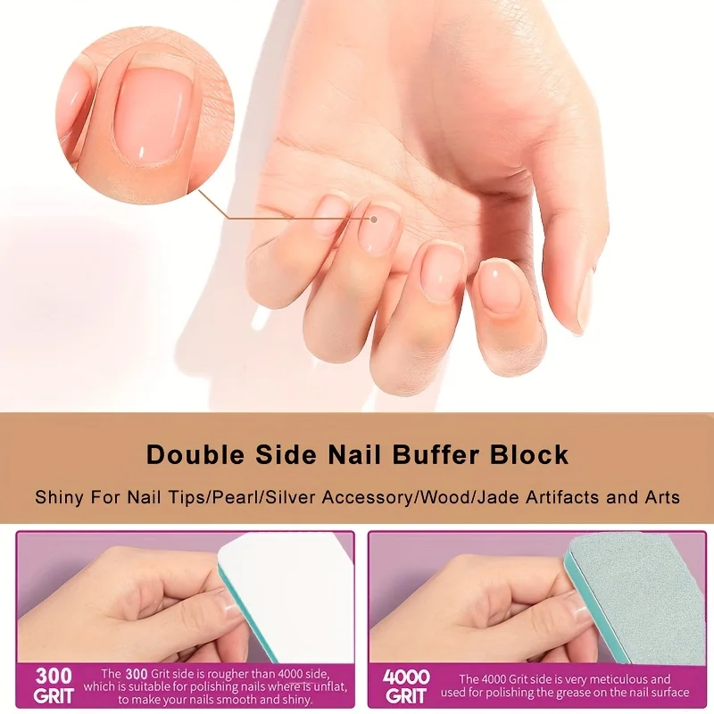 5 PcsTwo-sided Sanding Nail Polishing Trimming Rubbing Nail File Mini Sponge Small Square Mini Buffing Sanding Files Block
5 PcsTwo-sided Sanding Nail Polishing Trimming Rubbing Nail File Mini Sponge Small Square Mini Buffing Sanding Files Block