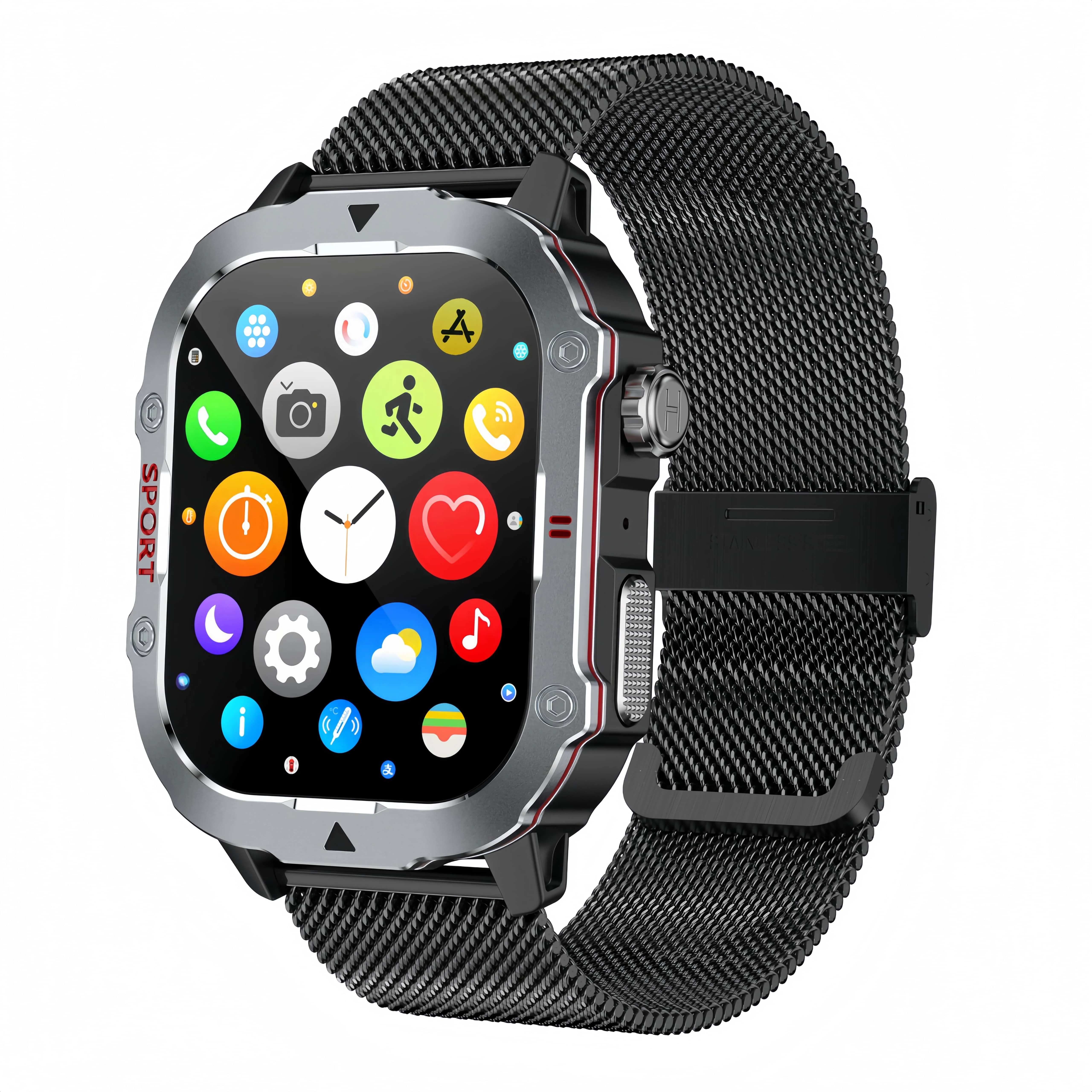LED Flashlight New Smartwatch 2.19Ultra Large Screen Voice Assistant BT Call Health Monitoring Waterproof Sports Watch Men Women
LED Flashlight New Smartwatch 2.19Ultra Large Screen Voice Assistant BT Call Health Monitoring Waterproof Sports Watch Men Women