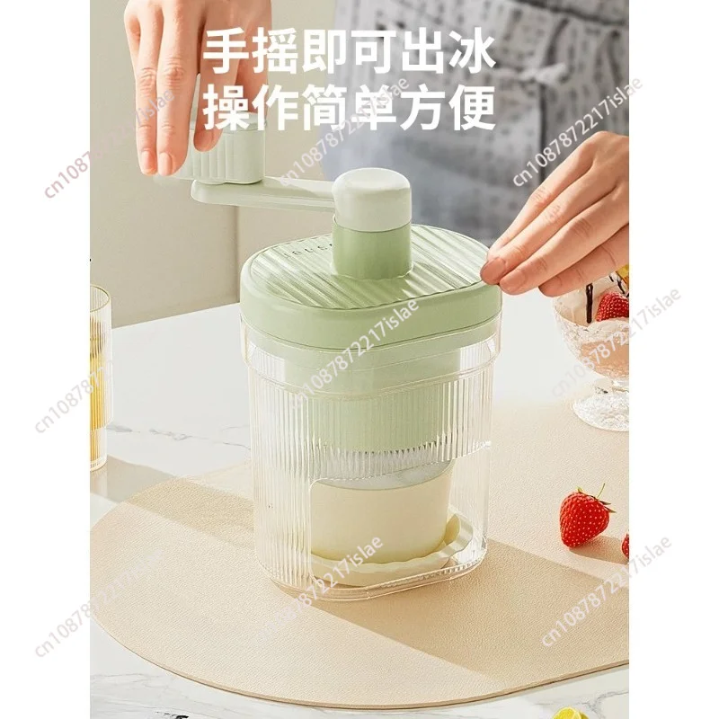 Portable Hand Crank Shaved Ice Maker, Mini Handheld Snowcone Machine with Cups for Home Dessert Cocktail Use
Portable Hand Crank Shaved Ice Maker, Mini Handheld Snowcone Machine with Cups for Home Dessert Cocktail Use