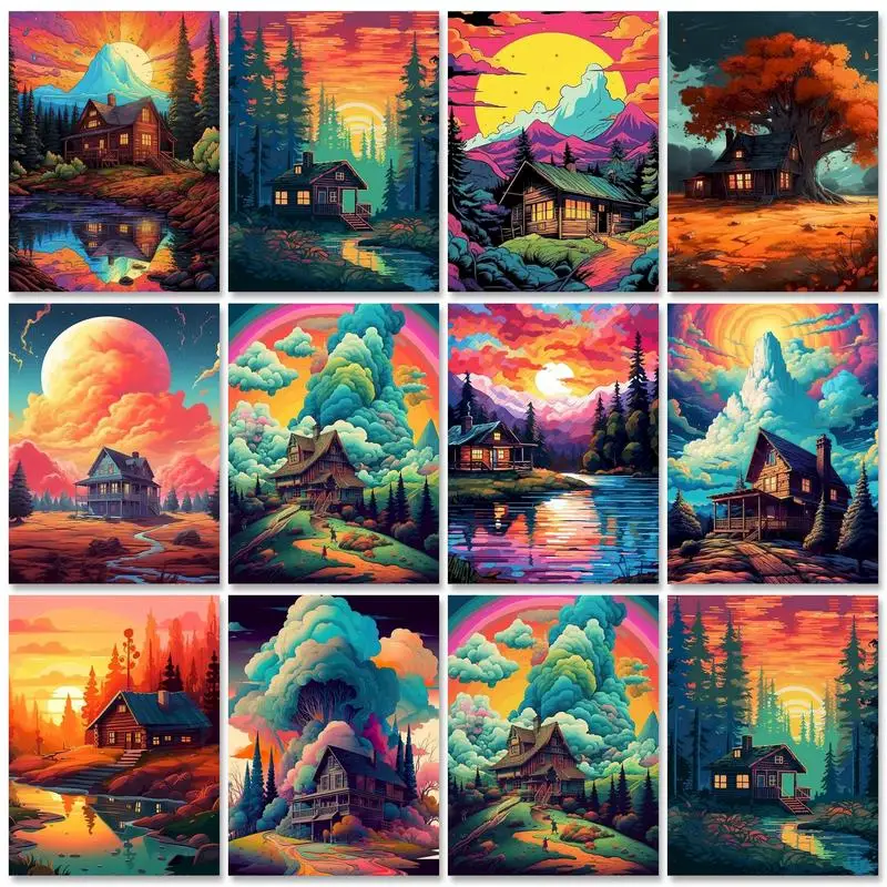 GATYZTORY Abstract Painting By Numbers Forest Landscape Drawing On Numbers Illustration Home Decors Paint Kit For Handwork
GATYZTORY Abstract Painting By Numbers Forest Landscape Drawing On Numbers Illustration Home Decors Paint Kit For Handwork