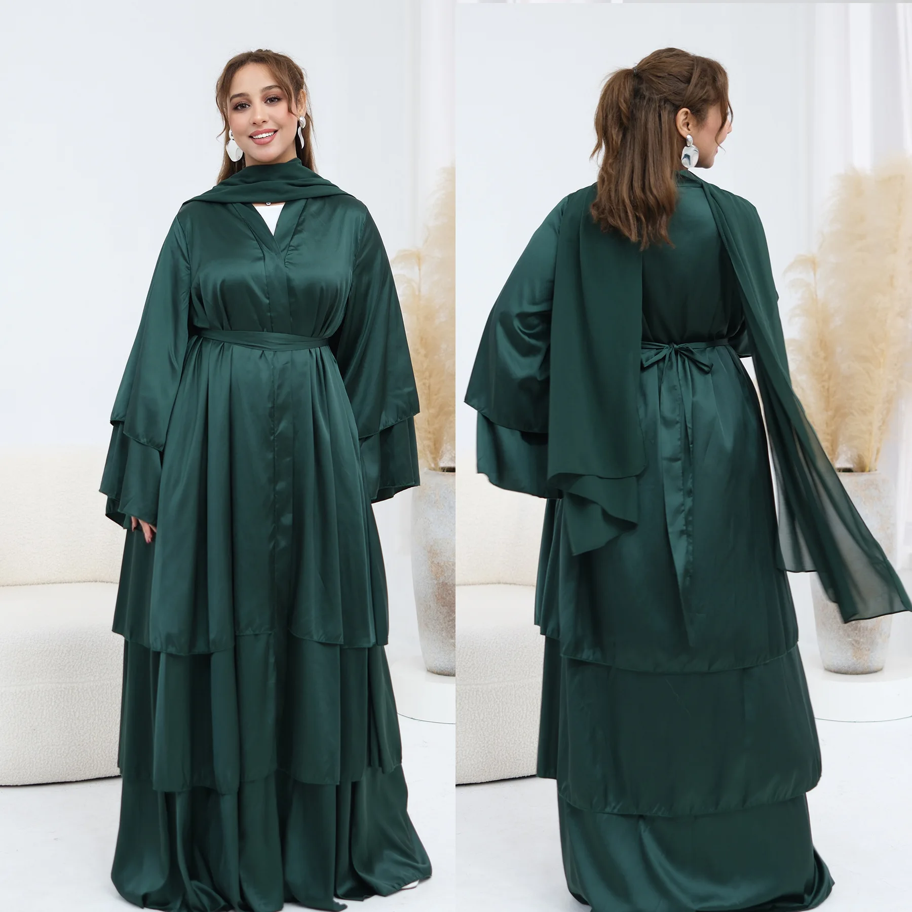 Women Middle Muslim Abaya Solid Modest Cardigan Abayas Long Robe Gown Sashes Arab Ramadan Morocco Dubai Kaftan Loose 2026
Women Middle Muslim Abaya Solid Modest Cardigan Abayas Long Robe Gown Sashes Arab Ramadan Morocco Dubai Kaftan Loose 2026
