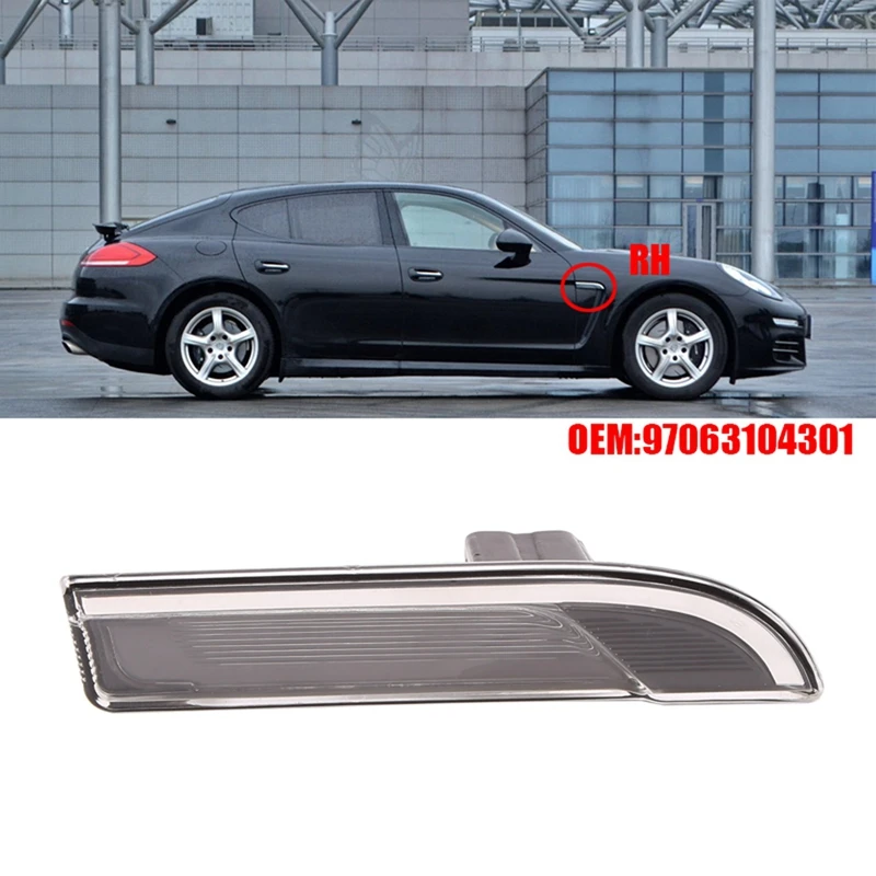 1Pair Car Front Fender Turn Signal Light For Porsche Panamera 970 2010-2016 97063104301 97063104300 Side Strobe Light
1Pair Car Front Fender Turn Signal Light For Porsche Panamera 970 2010-2016 97063104301 97063104300 Side Strobe Light